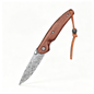 Damascus steel lightweight everyday pocket knife, small folding outdoor multi-purpose EDC hunting tool folding knife