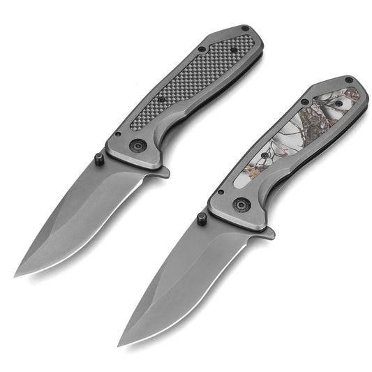 High-hardness folding pocket tactical hiking knife, suitable for outdoor camping.