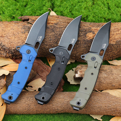SEAL XR Tactical Folding Knife | Nylon Fiber Handle EDC Pocket Knife for Outdoor Camping
