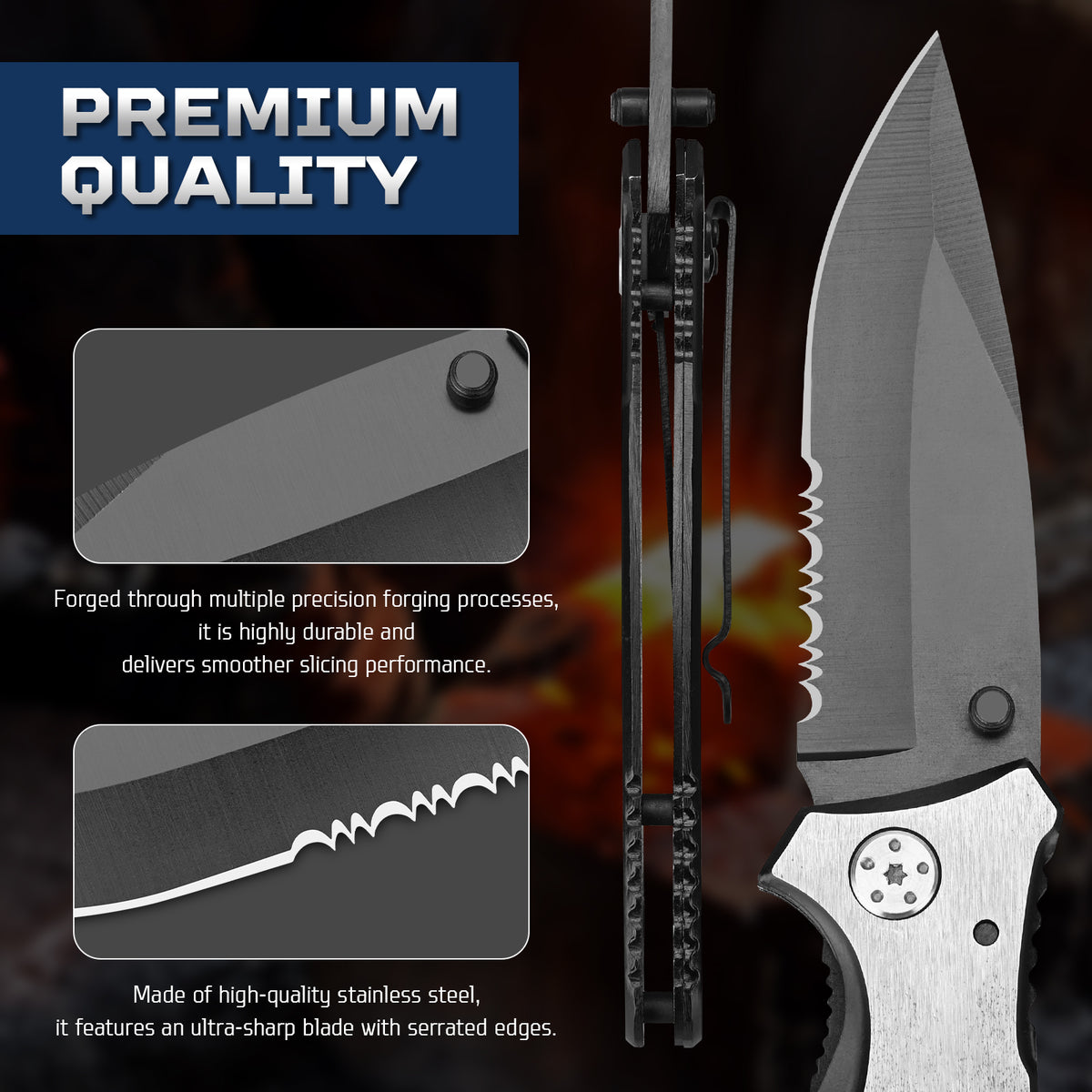 Folding Camping Survival Pocket Knife