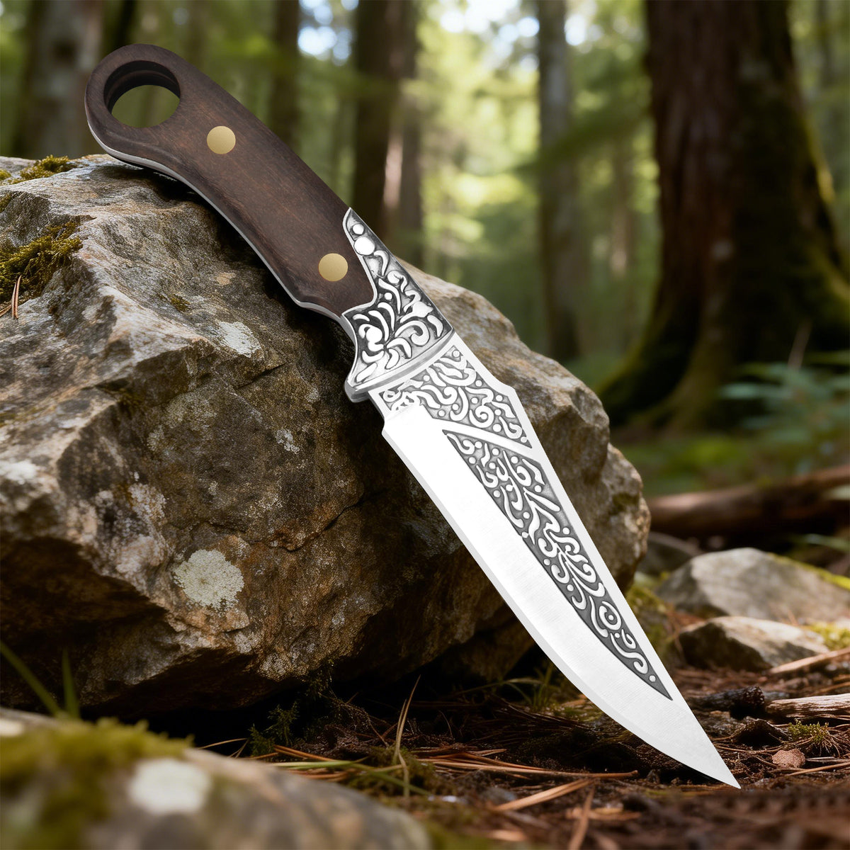 Hand-forged 4Cr-series steel butcher knife—suitable for deboning, skinning, and meat cutting (including hog slaughtering).