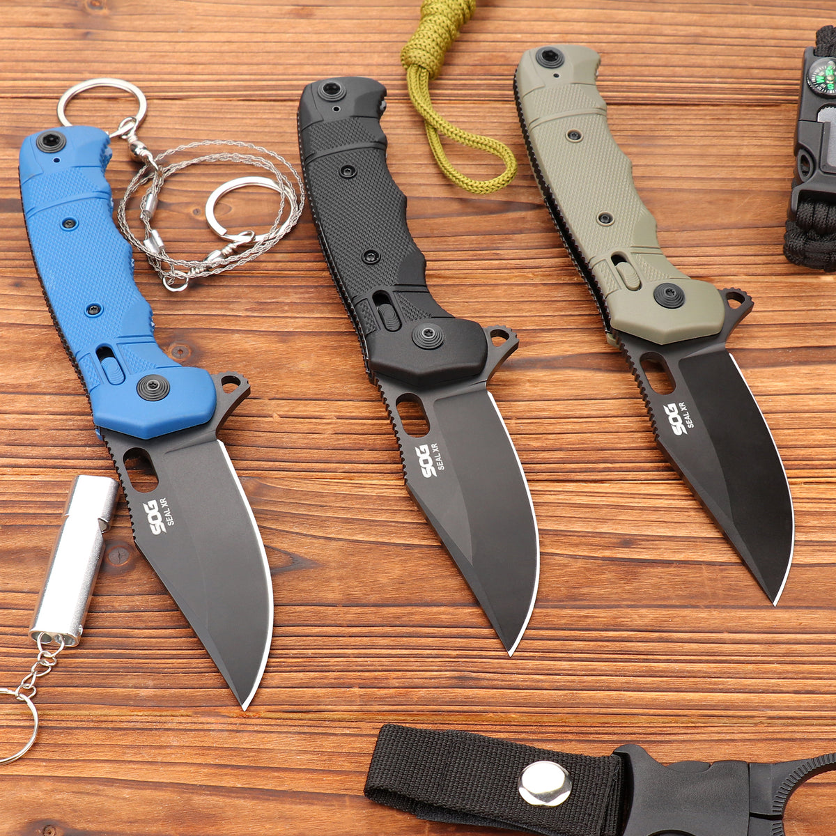 SEAL XR Tactical Folding Knife | Nylon Fiber Handle EDC Pocket Knife for Outdoor Camping