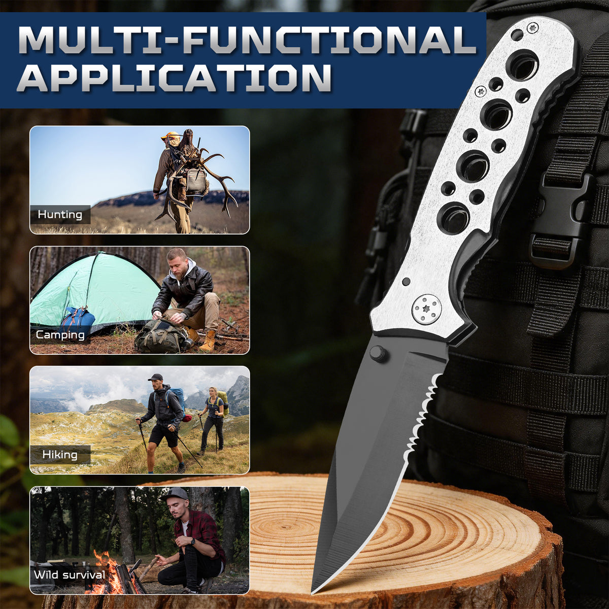 Folding Camping Survival Pocket Knife