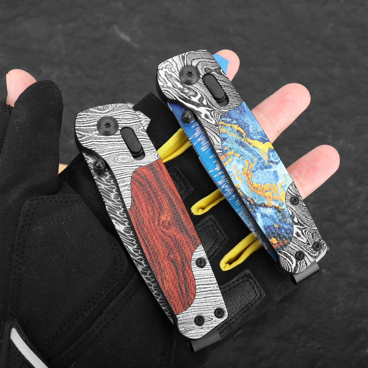 High-quality outdoor 3D printed pocket camping folding stainless steel tactical knife