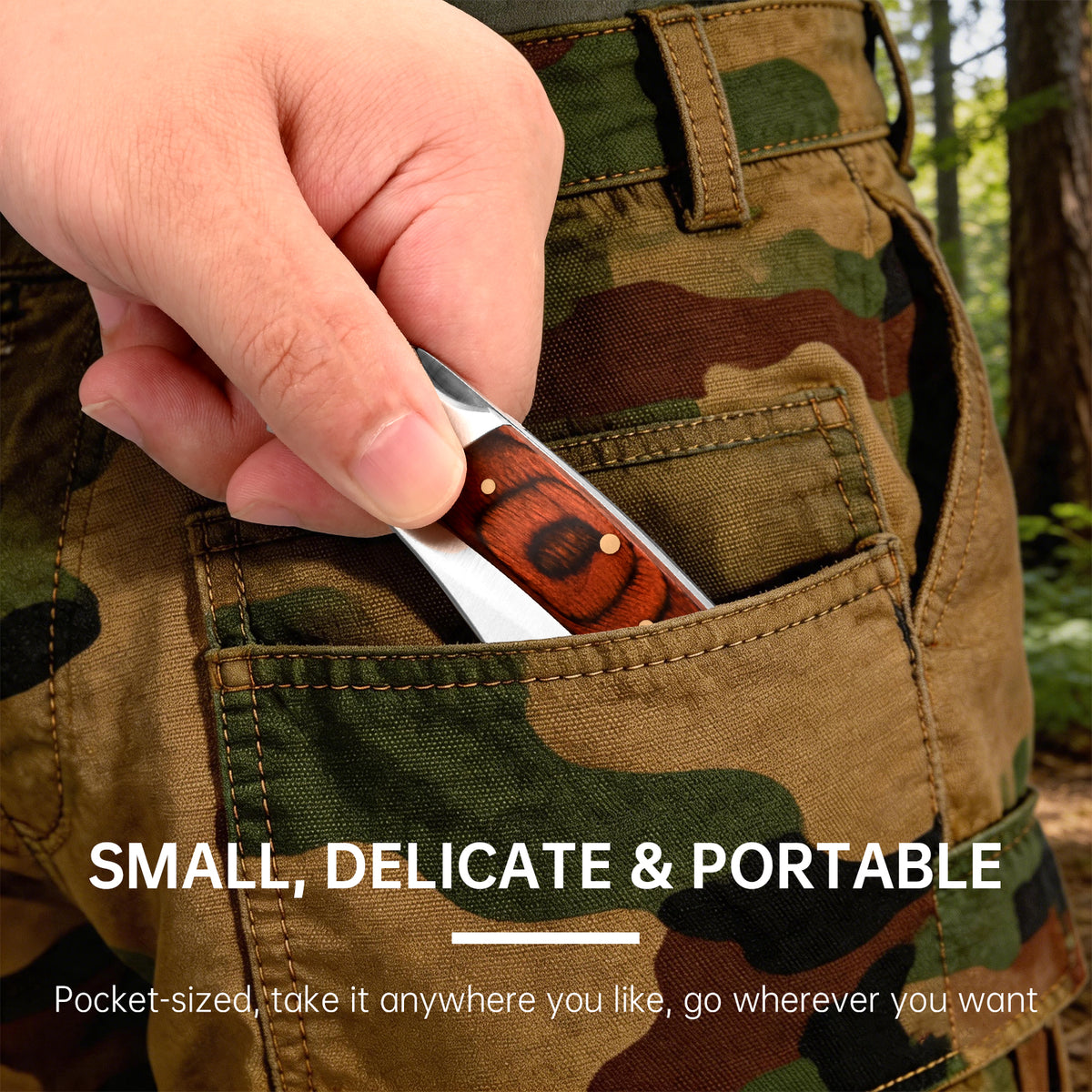 A classic folding hunting knife, suitable for both hunting and collecting.