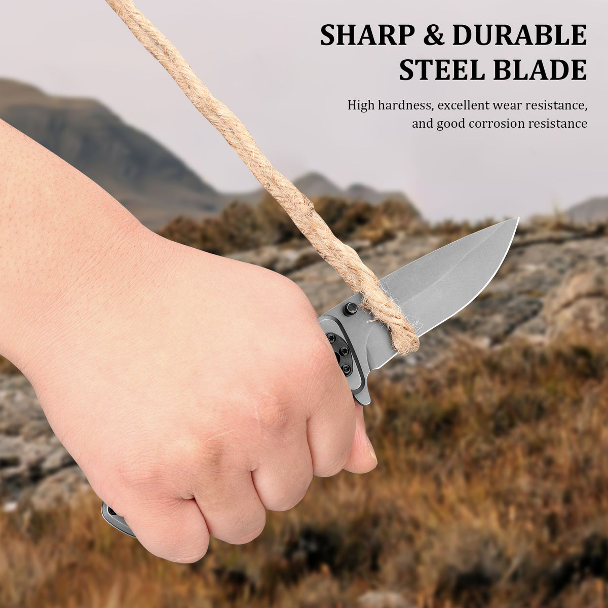 High-Hardness Folding Tactical/Hiking/Camping Knife – OEM Customization & DIY Project