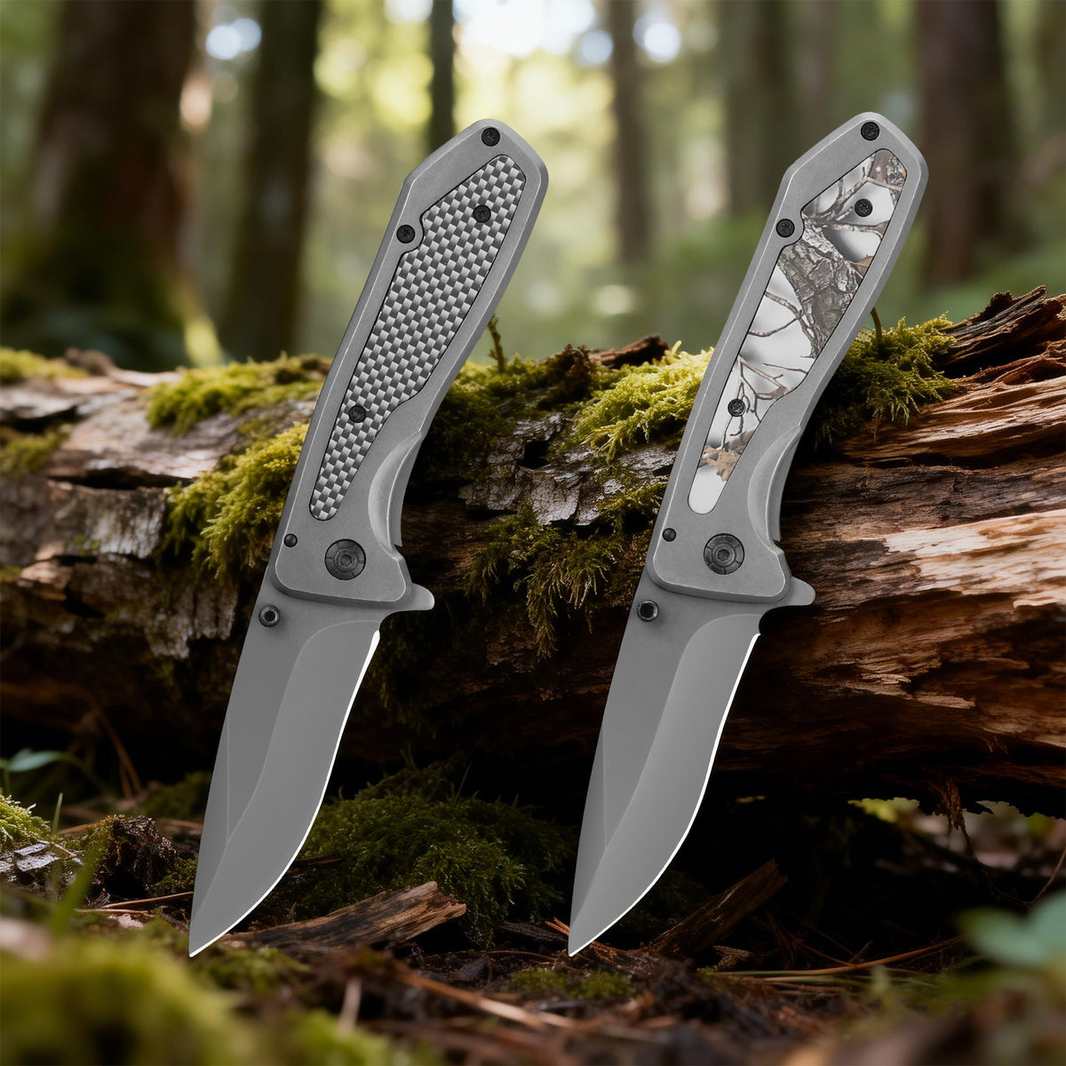 High-hardness folding pocket tactical hiking knife, suitable for outdoor camping.