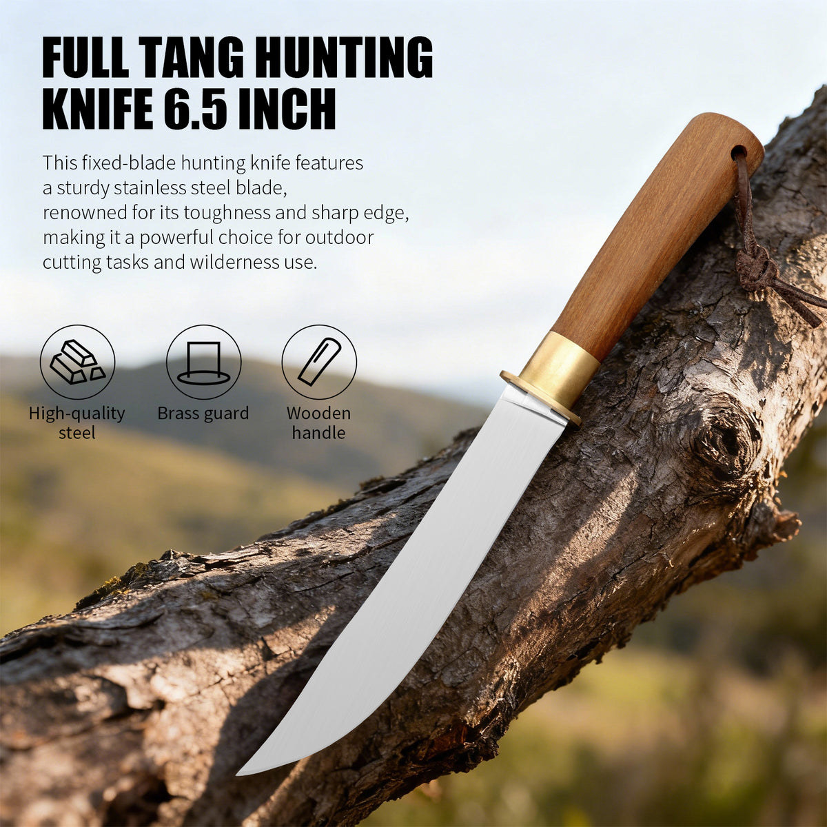 German-style professional forged outdoor camping knife