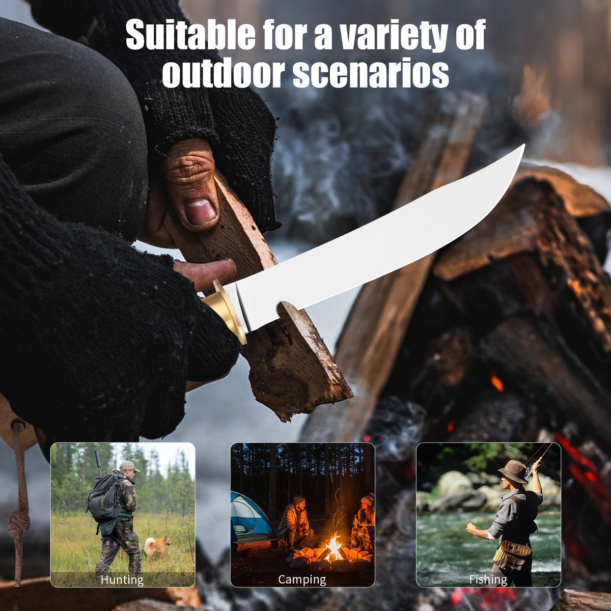 German-style professional forged outdoor camping knife